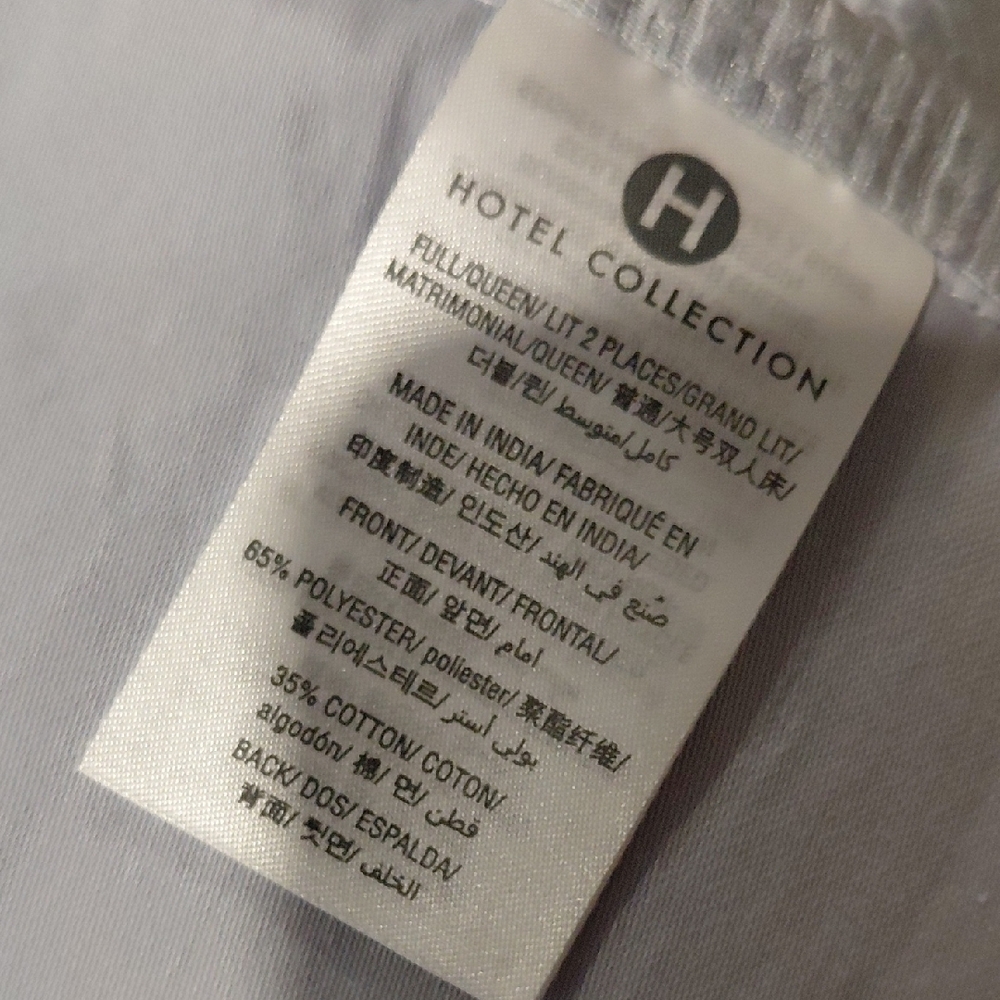 Hotel Collection Light Blue Down Cover